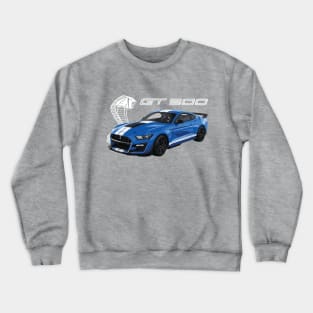 GT500 Mustang shelby cobra velocity blue Crewneck Sweatshirt